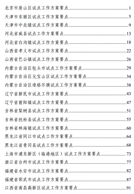 全國(guó)59個(gè)城鎮(zhèn)列入新型城鎮(zhèn)化綜合試點(diǎn)(名單)